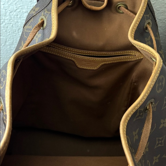 Louis Vuitton Monogram Backpack in Rich Brown and Tan - Picture 6 of 16